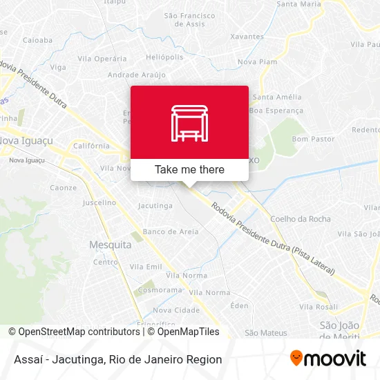 Assaí - Jacutinga map