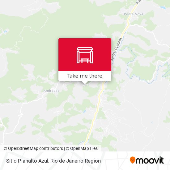 Sítio Planalto Azul map