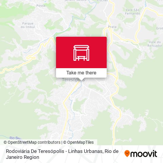 Rodoviária De Teresópolis - Linhas Urbanas map
