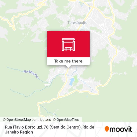 Mapa Rua Flavio Bortoluzi, 78 (Sentido Centro)