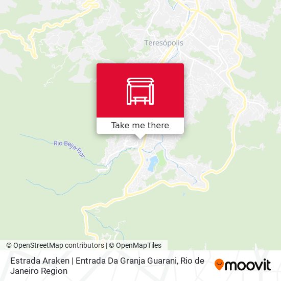 Estrada Araken | Entrada Da Granja Guarani map