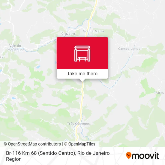 Br-116 Km 68 (Sentido Centro) map