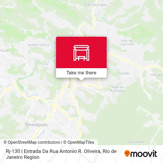 Rj-130 | Entrada Da Rua Antonio R. Oliveira map