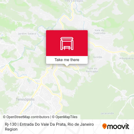 Rj-130 | Entrada Do Vale Da Prata map