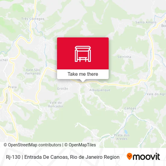 Rj-130 | Entrada De Canoas map
