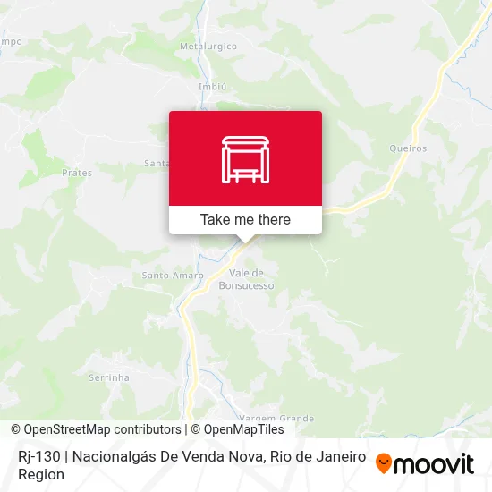 Rj-130 | Nacionalgás De Venda Nova map