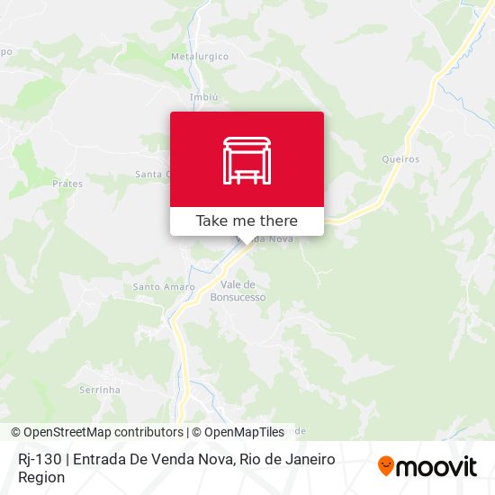 Rj-130 | Entrada De Venda Nova map