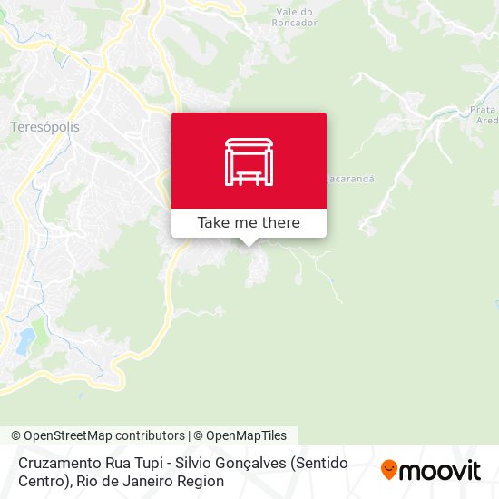 Cruzamento Rua Tupi - Silvio Gonçalves (Sentido Centro) map