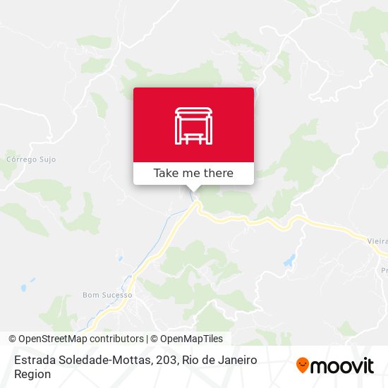 Estrada Soledade-Mottas, 203 map