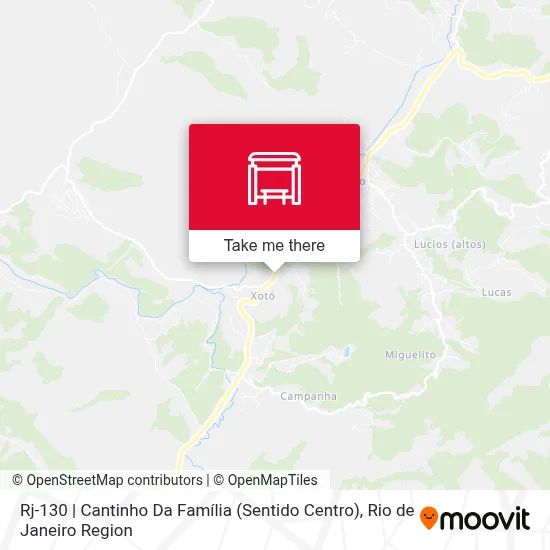 Rj-130 | Cantinho Da Família (Sentido Centro) map