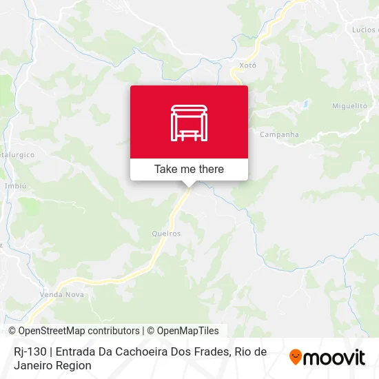 Rj-130 | Entrada Da Cachoeira Dos Frades map