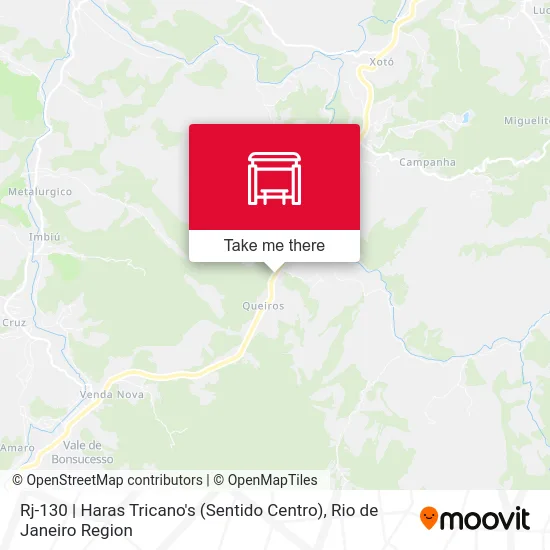 Rj-130 | Haras Tricano's (Sentido Centro) map