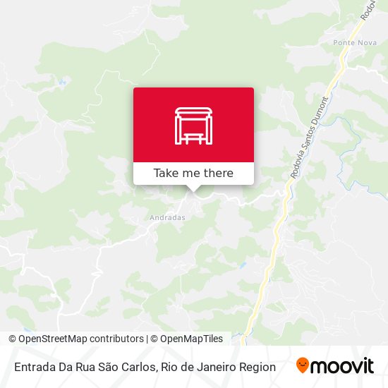 Entrada Da Rua São Carlos map