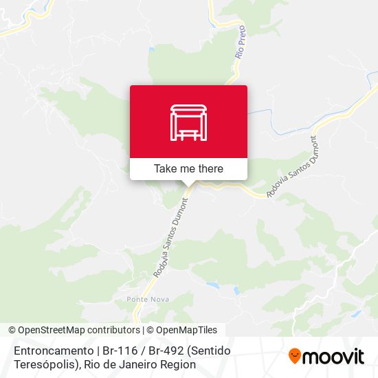 Entroncamento | Br-116 / Br-492 (Sentido Teresópolis) map