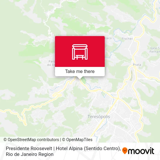 Presidente Roosevelt | Hotel Alpina (Sentido Centro) map