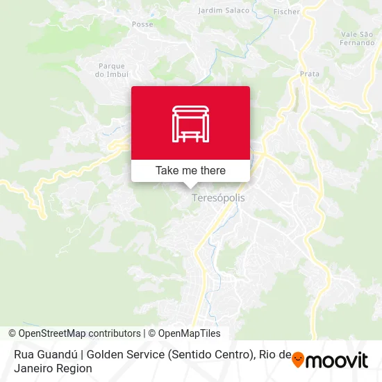 Rua Guandú | Golden Service (Sentido Centro) map