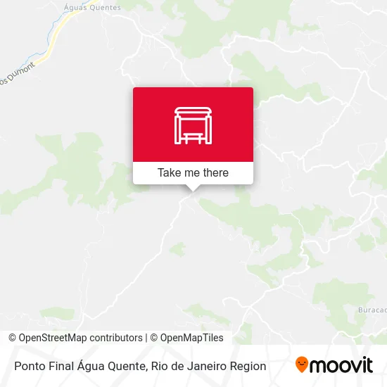 Ponto Final Água Quente map