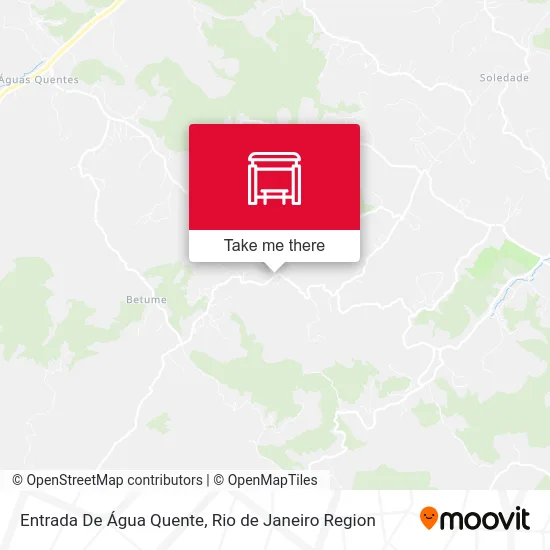 Entrada De Água Quente map