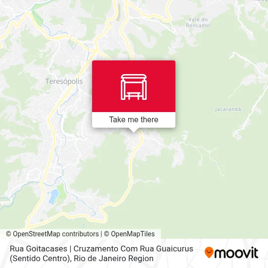 Rua Goitacases | Cruzamento Com Rua Guaicurus (Sentido Centro) map