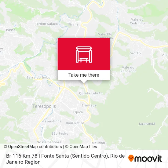 Br-116 Km 78 | Fonte Santa (Sentido Centro) map