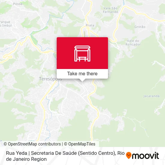Rua Yeda | Secretaria De Saúde (Sentido Centro) map