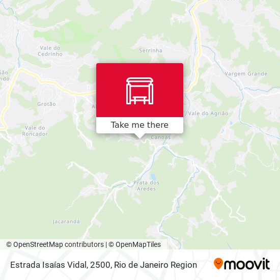Estrada Isaías Vidal, 2500 map