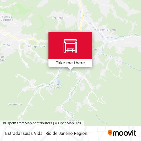 Estrada Isaías Vidal map