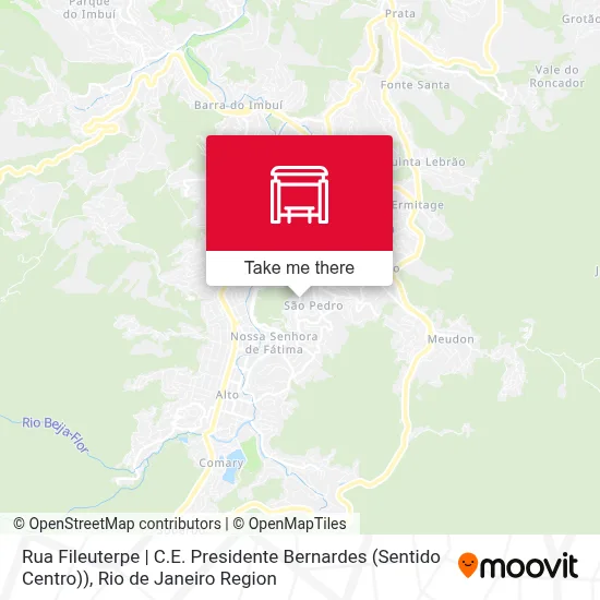 Rua Fileuterpe | C.E. Presidente Bernardes (Sentido Centro)) map
