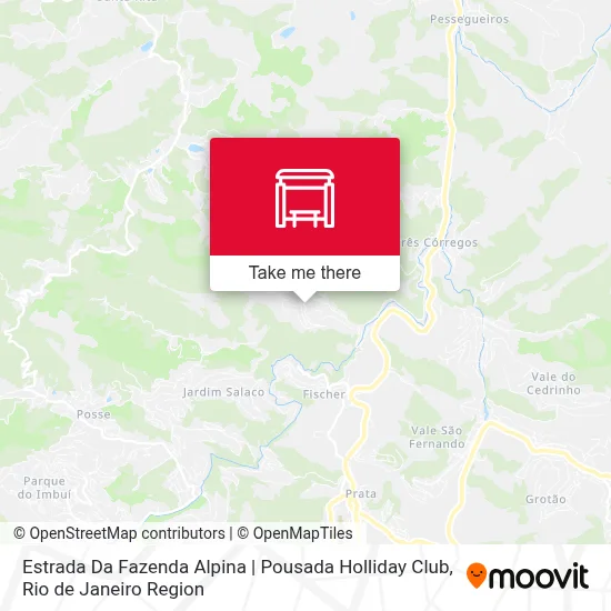 Estrada Da Fazenda Alpina | Pousada Holliday Club map
