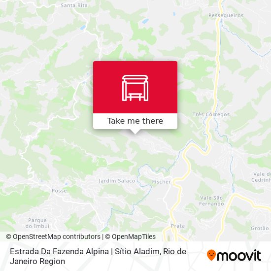 Estrada Da Fazenda Alpina | Sítio Aladim map