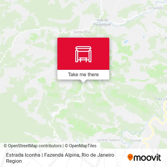 Estrada Iconha | Fazenda Alpina map