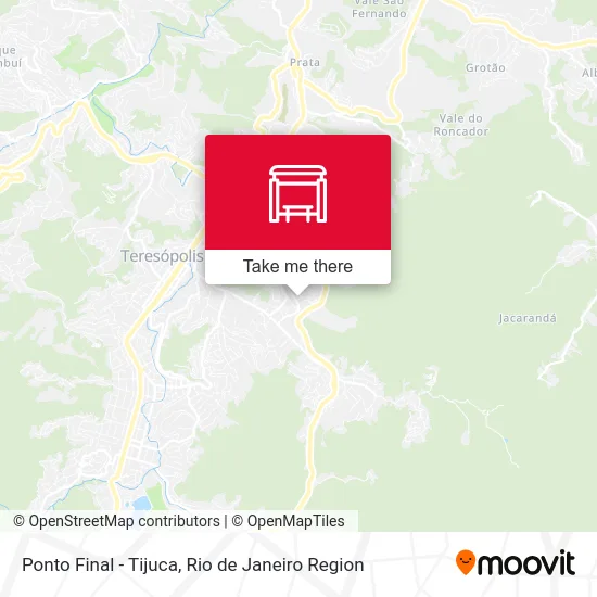 Ponto Final - Tijuca map