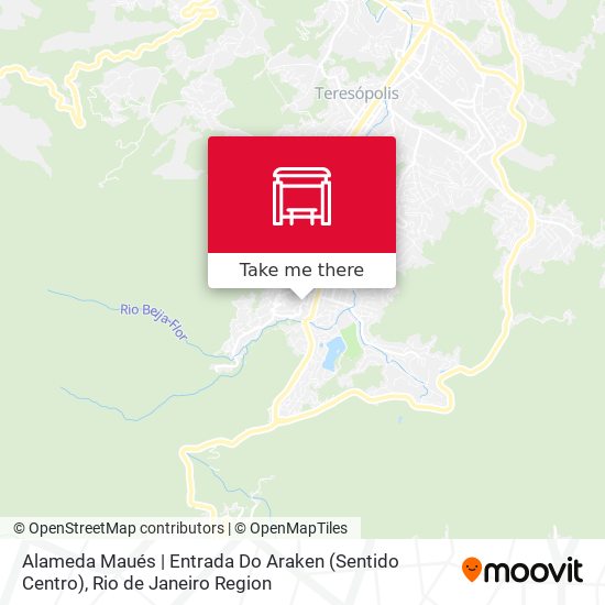 Mapa Alameda Maués | Entrada Do Araken (Sentido Centro)