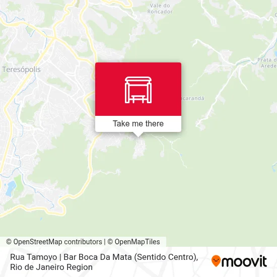 Rua Tamoyo | Bar Boca Da Mata (Sentido Centro) map