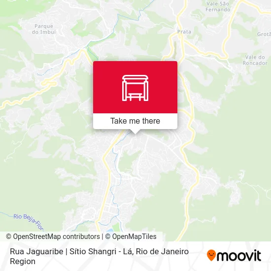 Rua Jaguaribe | Sítio Shangri - Lá map