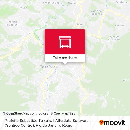 Prefeito Sebastião Teixeira | Alterdata Software (Sentido Centro) map