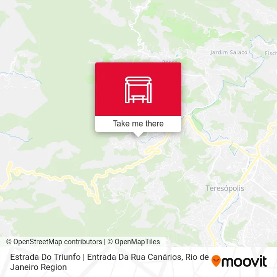 Estrada Do Triunfo | Entrada Da Rua Canários map