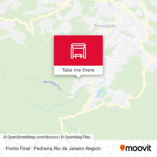 Ponto Final - Pedreira map