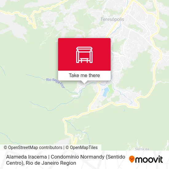 Alameda Iracema | Condomínio Normandy (Sentido Centro) map