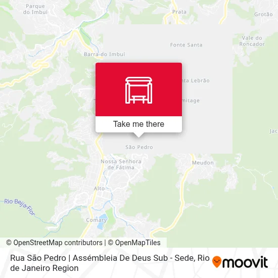 Rua São Pedro | Assémbleia De Deus Sub - Sede map