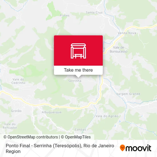 Ponto Final - Serrinha (Teresópolis) map