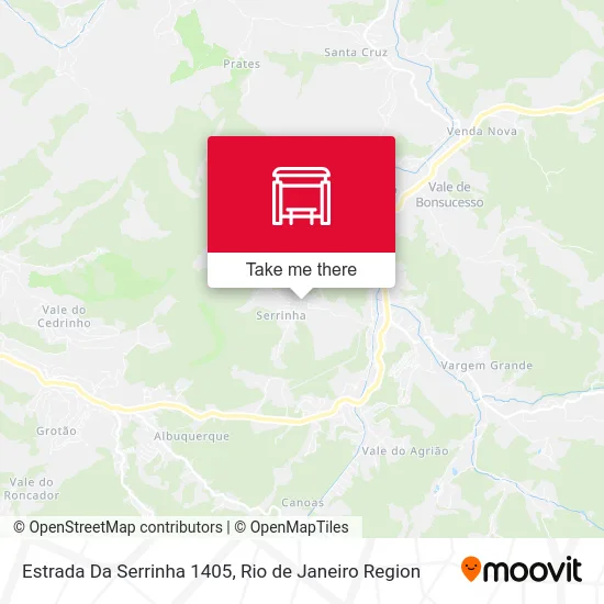 Estrada Da Serrinha 1405 map