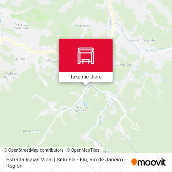 Estrada Isaías Vidal | Sítio Fla - Flu map