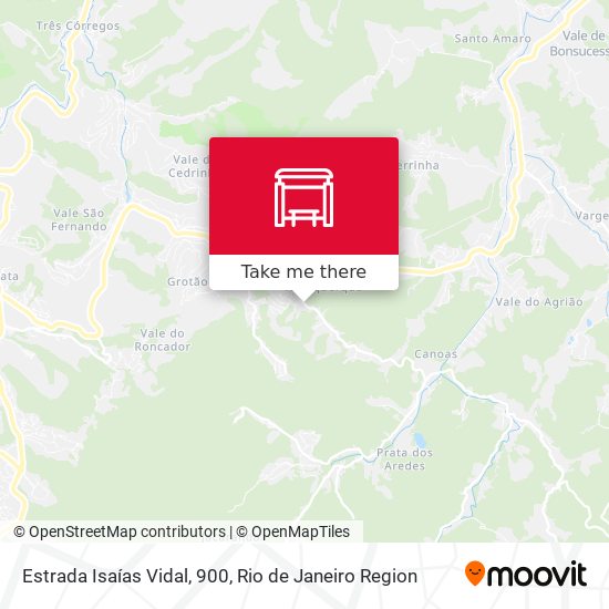 Estrada Isaías Vidal, 900 map