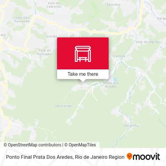 Ponto Final Prata Dos Aredes map