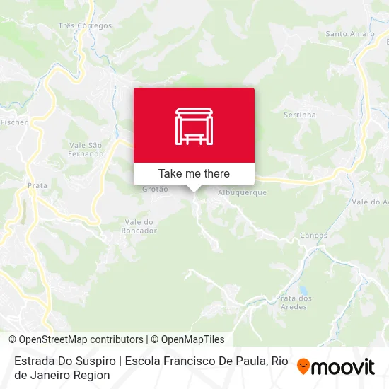 Estrada Do Suspiro | Escola Francisco De Paula map