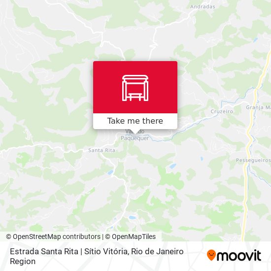 Mapa Estrada Santa Rita | Sítio Vitória