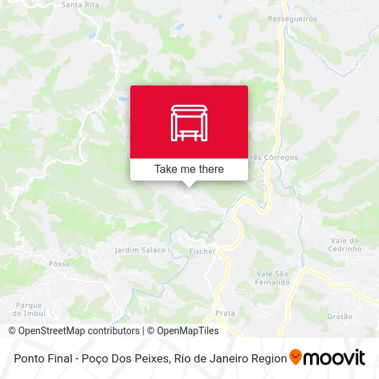 Ponto Final - Poço Dos Peixes map