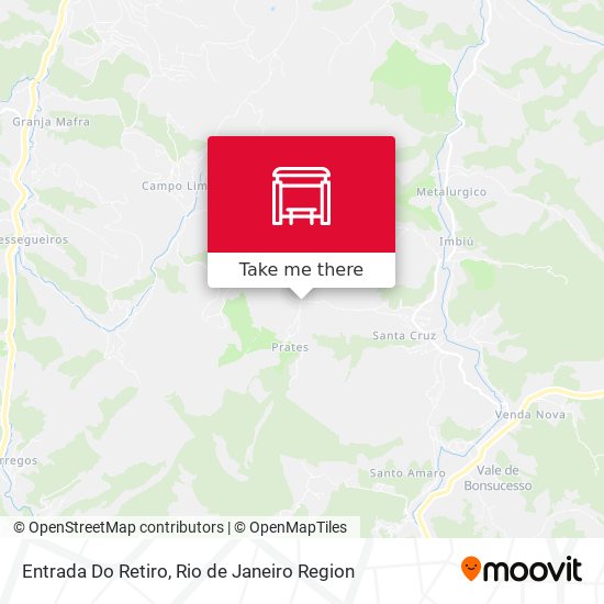 Entrada Do Retiro map