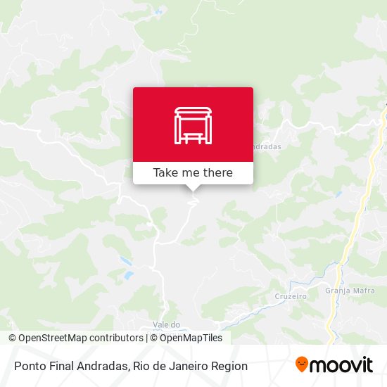 Ponto Final Andradas map